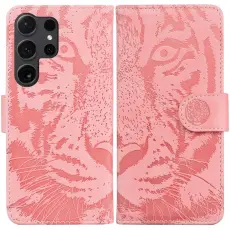 OEM - Pl&aring;nboksfodral f&ouml;r Samsung Galaxy S26 Ultra Konstl&auml;der - Rosa