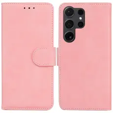 OEM - Pl&aring;nboksfodral f&ouml;r Samsung Galaxy S26 Ultra Konstl&auml;der - Rosa