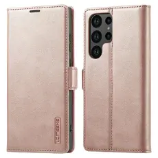 LC.imeeke - LC.IMEEKE Pl&aring;nboksfodral f&ouml;r Samsung Galaxy S26 Ultra Konstl&auml;der - Ros&eacute;guld