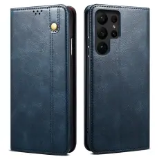 OEM - Pl&aring;nboksfodral f&ouml;r Samsung Galaxy S26 Ultra Konstl&auml;der St&auml;ll - Bl&aring;