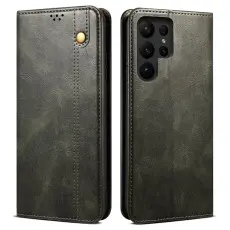 OEM - Pl&aring;nboksfodral f&ouml;r Samsung Galaxy S26 Ultra Konstl&auml;der St&auml;ll - Gr&ouml;n