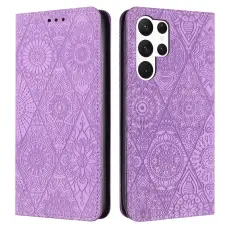 OEM - Pl&aring;nboksfodral f&ouml;r Samsung Galaxy S26 Ultra Konstl&auml;der St&auml;ll - Lila