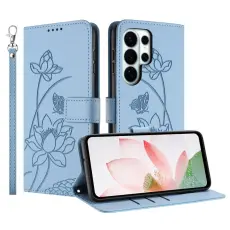 OEM - Pl&aring;nboksfodral f&ouml;r Samsung Galaxy S26 Ultra Konstl&auml;der Stativ - Bl&aring;