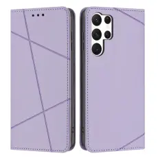 OEM - Pl&aring;nboksfodral f&ouml;r Samsung Galaxy S26 Ultra Konstl&auml;der Stativ - Lila