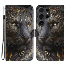 OEM - Pl&aring;nboksfodral f&ouml;r Samsung Galaxy S26 Ultra Konstl&auml;der Stativ - Svart