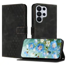 OEM - Pl&aring;nboksfodral f&ouml;r Samsung Galaxy S26 Ultra Konstl&auml;der Stativ - Svart