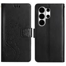 OEM - Pl&aring;nboksfodral f&ouml;r Samsung Galaxy S26 Ultra Konstl&auml;der - Svart