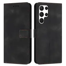 OEM - Pl&aring;nboksfodral f&ouml;r Samsung Galaxy S26 Ultra Konstl&auml;der - Svart