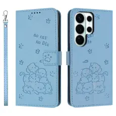 OEM - Pl&aring;nboksfodral f&ouml;r Samsung Galaxy S26 Ultra Konstl&auml;der - Bl&aring;