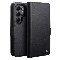 OEM - Pl&aring;nboksfodral f&ouml;r Samsung Galaxy S26 Ultra Magnetiskt &Auml;kta l&auml;der - Svart