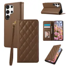 OEM - Pl&aring;nboksfodral f&ouml;r Samsung Galaxy S26 Ultra RFID Blocking - Brun