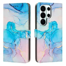 OEM - Pl&aring;nboksfodral f&ouml;r Samsung Galaxy S26 Ultra St&auml;llfunktion Konstl&auml;der - Rosa