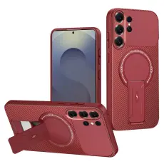 OEM - Mobilskal f&ouml;r Samsung Galaxy S26 Ultra Kickstand PC + TPU - R&ouml;d