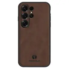 ANNYOJO - Annyojo Mobilskal f&ouml;r Samsung Galaxy S26 Ultra Konstl&auml;der + PC + TPU - Kaffe