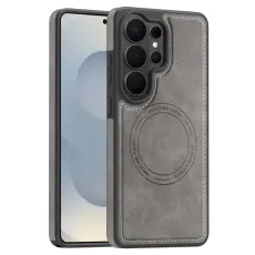 OEM - Mobilskal f&ouml;r Samsung Galaxy S26 Ultra Magnetiskt Konstl&auml;der - Gr&aring;