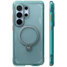 Torras - Torras Mobilskal f&ouml;r Samsung Galaxy S26 Ultra Magnetiskt Kickstand - Gr&ouml;n