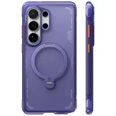 Torras - Torras Mobilskal f&ouml;r Samsung Galaxy S26 Ultra Magnetiskt Kickstand - M&ouml;rklila