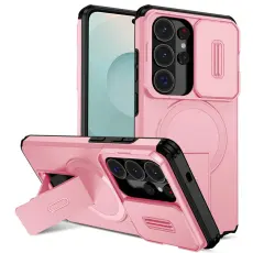 OEM - Mobilskal f&ouml;r Samsung Galaxy S26 Ultra Magnetiskt Kickstand - Rosa