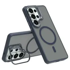 LeReach - LeReach Mobilskal f&ouml;r Samsung Galaxy S26 Ultra Magnetiskt Kickstand TPU - Bl&aring;