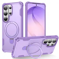 OEM - Mobilskal f&ouml;r Samsung Galaxy S26 Ultra Magnetiskt Kickstand TPU + PC - Lila
