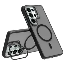 LeReach - LeReach Mobilskal f&ouml;r Samsung Galaxy S26 Ultra Magnetiskt Kickstand TPU - Svart