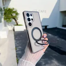 OEM - Mobilskal f&ouml;r Samsung Galaxy S26 Ultra Magnetiskt Kickstand TPU - Svart