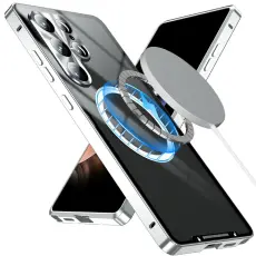 OEM - Mobilskal f&ouml;r Samsung Galaxy S26 Ultra Magnetiskt PC - Silver