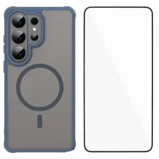 WANLONFENG - WANLONFENG Mobilskal f&ouml;r Samsung Galaxy S26 Ultra Magnetiskt PC + TPU - Bl&aring;