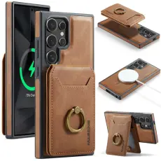 MAGKING - MAGKING Mobilskal f&ouml;r Samsung Galaxy S26 Ultra Magnetiskt PC + TPU - Brun