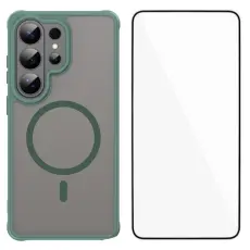 WANLONFENG - WANLONFENG Mobilskal f&ouml;r Samsung Galaxy S26 Ultra Magnetiskt PC + TPU - Gr&ouml;n