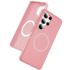OEM - Mobilskal f&ouml;r Samsung Galaxy S26 Ultra Magnetiskt PC + TPU - Rosa