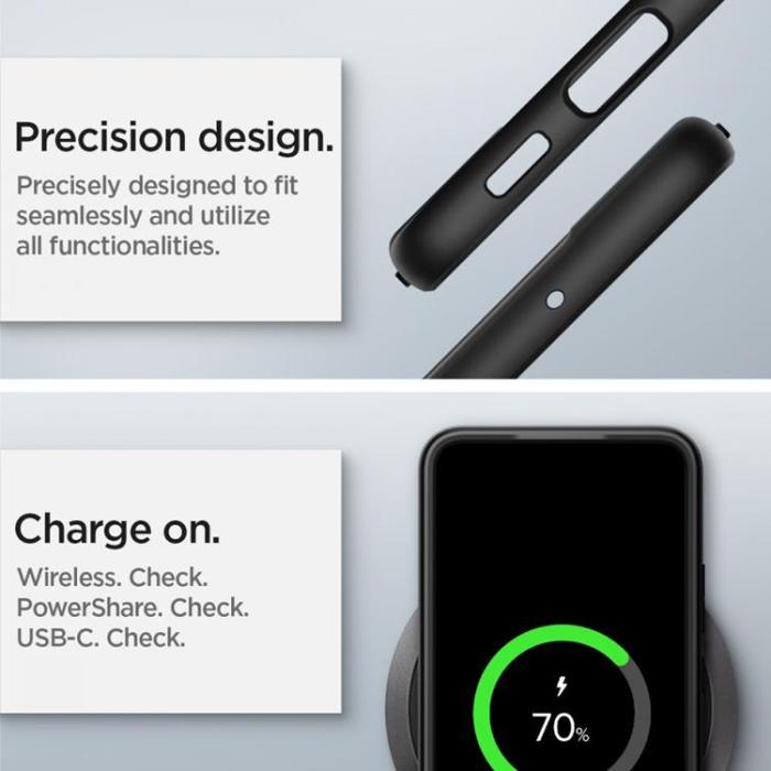 UTGATT1 - Spigen Ultra Hybrid Skal Galaxy S22 - Frost Svart