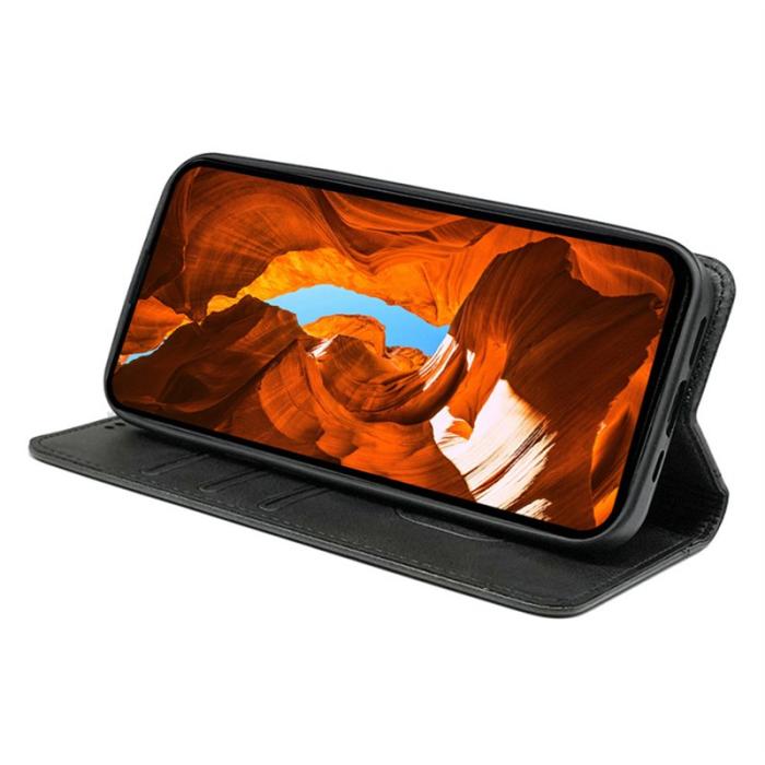 OEM - Mobilskal till Samsung Galaxy S26 Dold Magnetisk Stängning KonstLäder - Svart