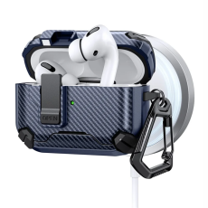 A-One Brand - AirPods Pro 2 Skal Magsafe Carbon Fiber - Mörkblå