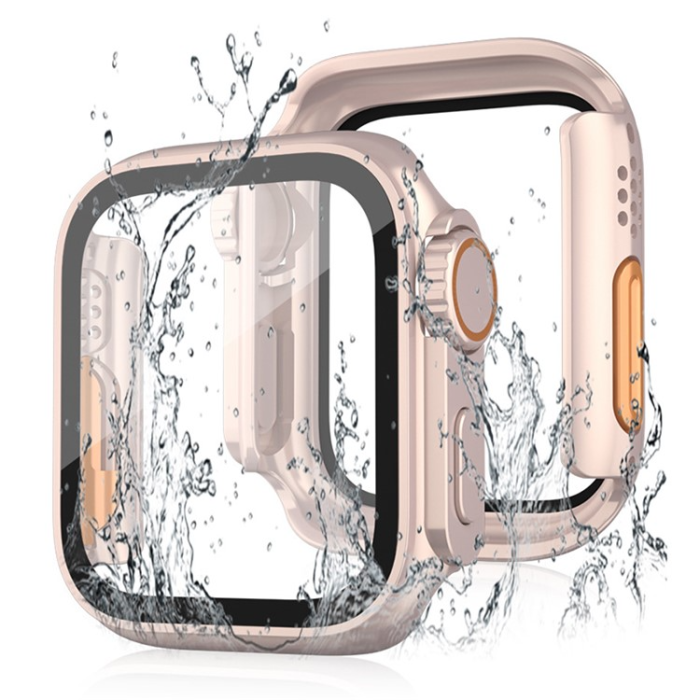OEM - Apple Watch 7/8 (41mm) Förvandla Utseendet till Apple Watch Ultra - Rosa Guld