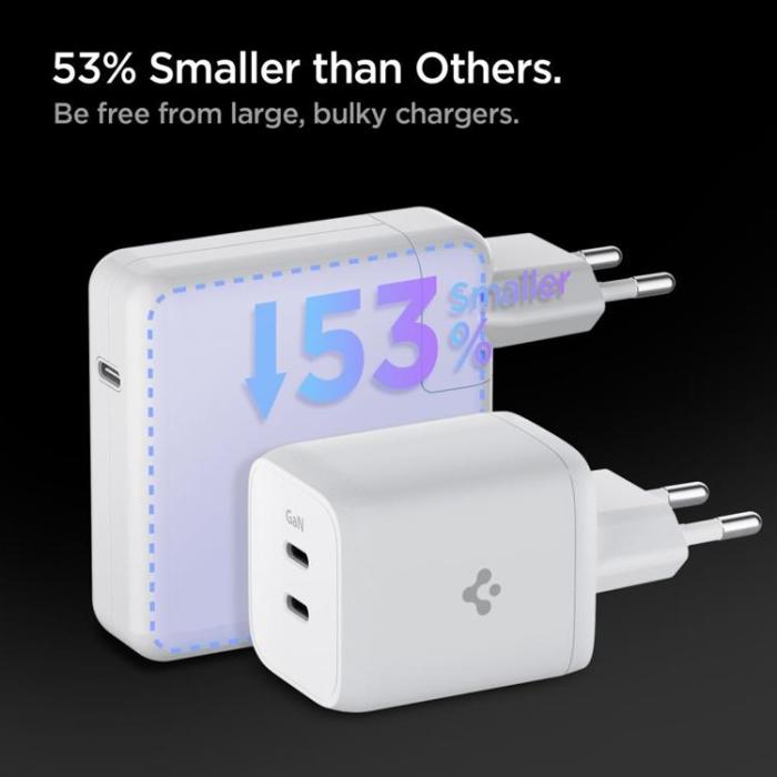 UTGATT - Spigen Väggladdare Adapter USB-C Port 65W - Vit
