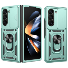 A-One Brand - Galaxy Z Fold 7 Mobilskal Kickstand Glida Kamera - Grön