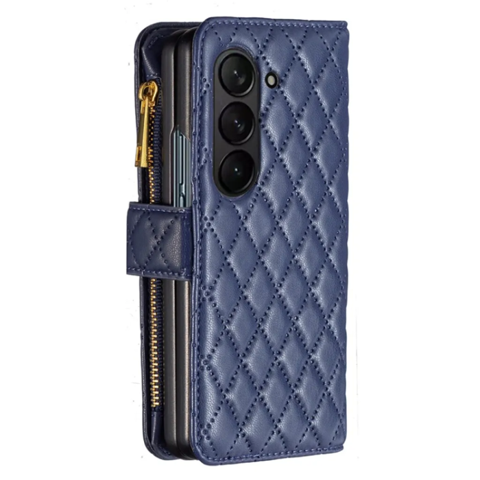 Taltech - Galaxy Z Fold 6 5G Plånboksfodral Binfen Color - Blå