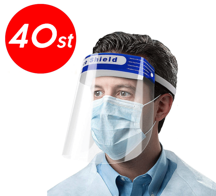 UTGATT1 - 40-PACK - Skyddsvisir / Visir / Munskydd / Ansiktsskydd