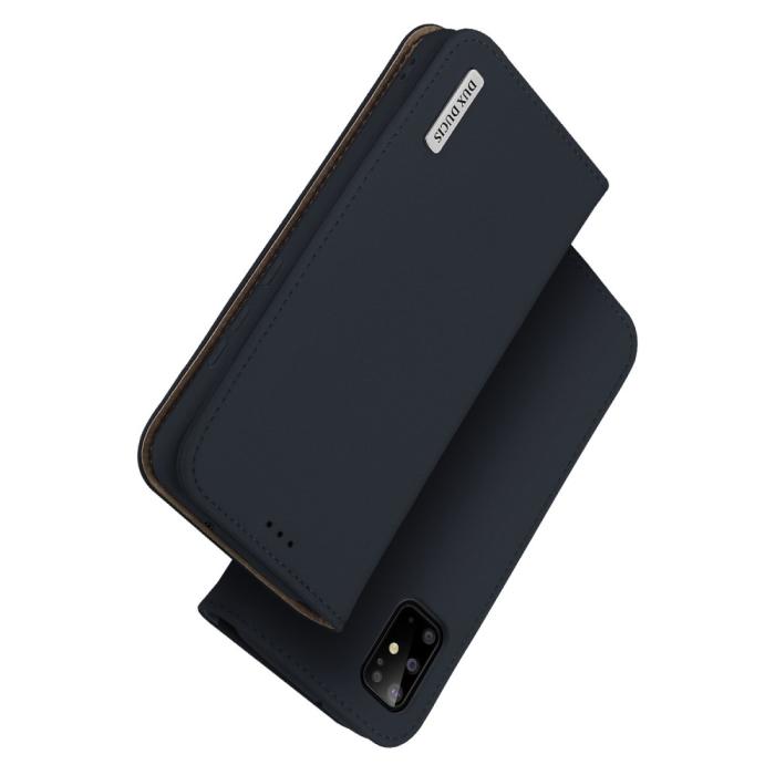 Dux Ducis - Dux Ducis Wish Series Äkta Läderfodral till Galaxy S20 Plus - Blå