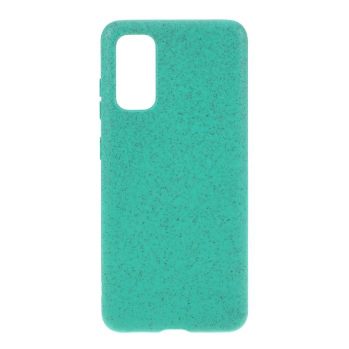 OEM - Wheat Straw Eco-Vänlig Mobilskal för Galaxy S20 Plus - Cyan
