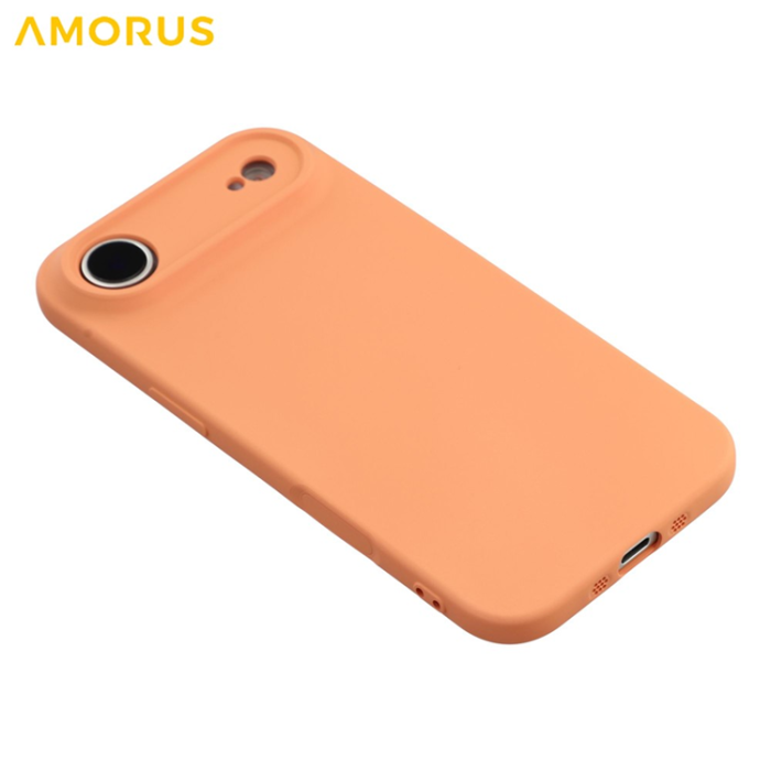 Amorus - AMORUS iPhone Air Mobilskal Precise Cutouts TPU Fiber - Orange