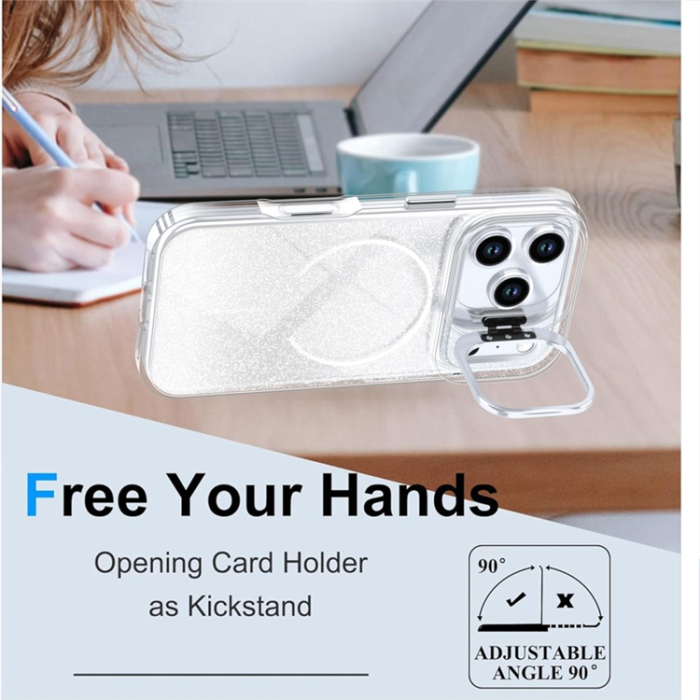 A-One Brand - iPhone 17 Pro Mobilskal MagSafe Shockproof Glitter Gradient