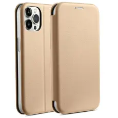 Beline - Beline iPhone 15 Pro Pl&aring;nboksfodral Magnetic - Guld