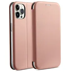 Beline - Beline iPhone 15 Pro Pl&aring;nboksfodral Magnetic - Ros&eacute;guld