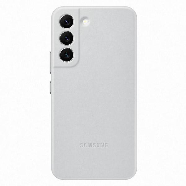 Mobilskal till Samsung Galaxy S22 MagSafe Läder - Ljusgrå