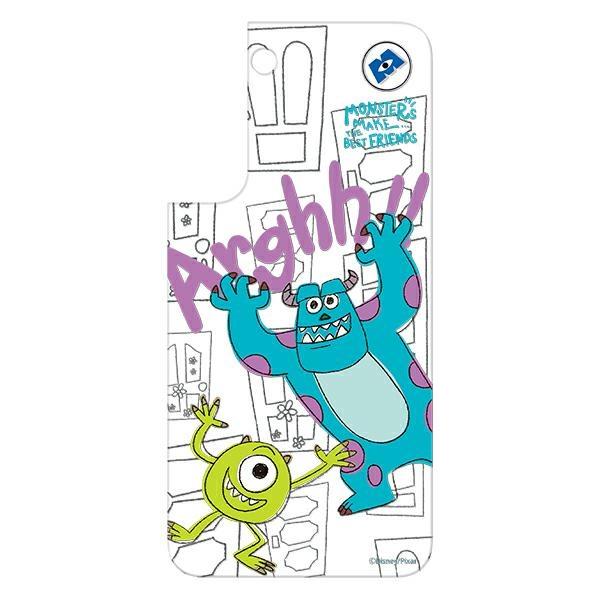 Mobilskal till Samsung Galaxy S22 Panel till Disney Monsters - Vit