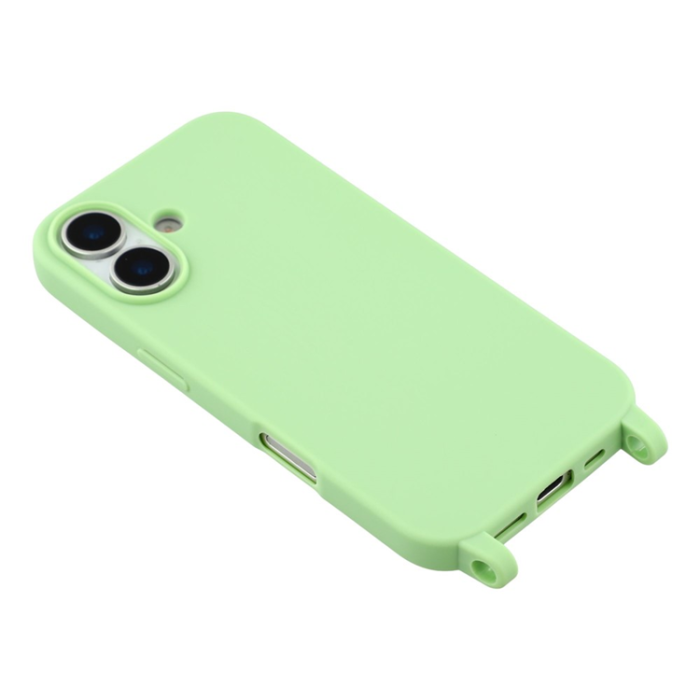 A-One Brand - iPhone 17 Mobilskal TPU med Hål för Rem - Grön