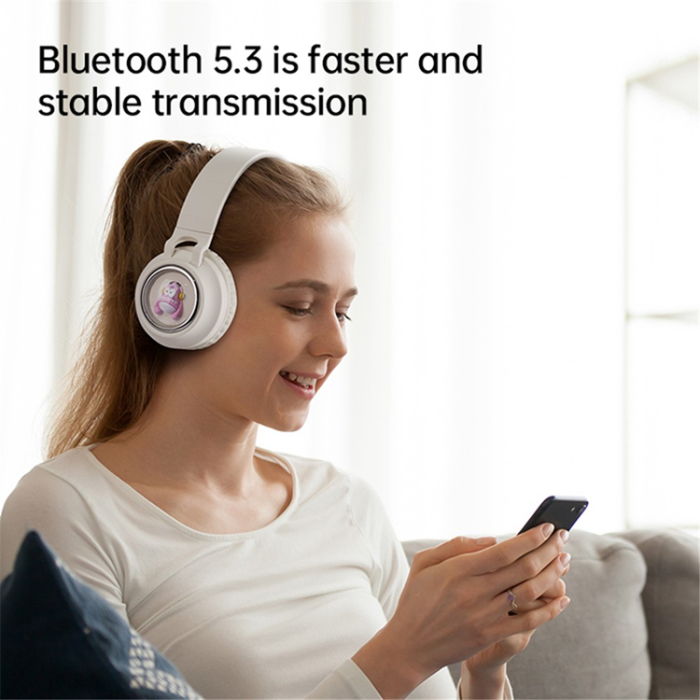 FINGERTIME - FINGERTIME Over-Ear Hörlurar för Barn Bluetooth BT5.3 Q1