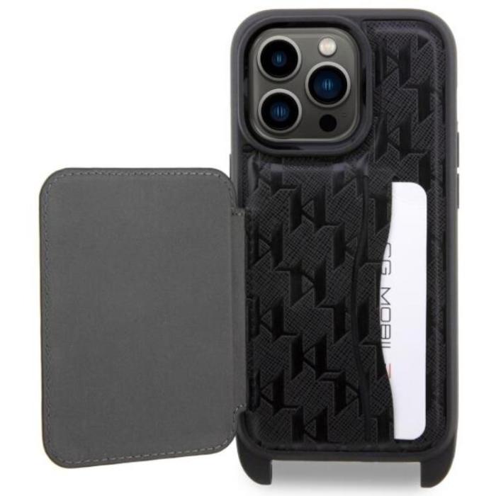 KARL LAGERFELD - Karl Lagerfeld iPhone 14 Pro Halsbandsskal Crossbody Ikonik